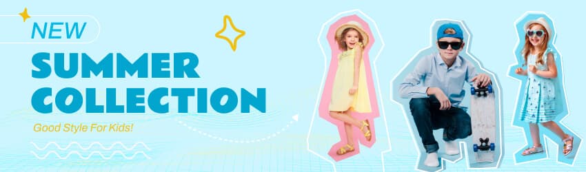 New summer collection — good style for kids